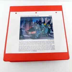 When Bat's Away Catwoman Batman Warner Bros Gallery Laminate Cel Binder Page